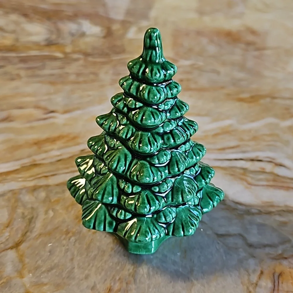 Vintage ceramic Christmas Tree Figurine Decor